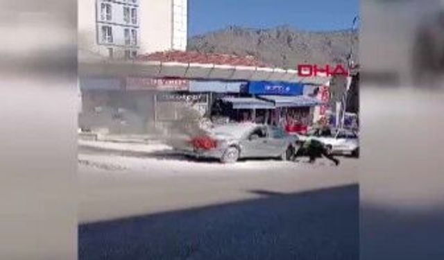 KPSS’ye girdi, otomobili yandı