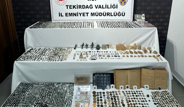 Tekirdağ’da tarihi eser operasyonu