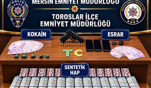 Mersin’de torbacı operasyonunda 4 tutuklama!