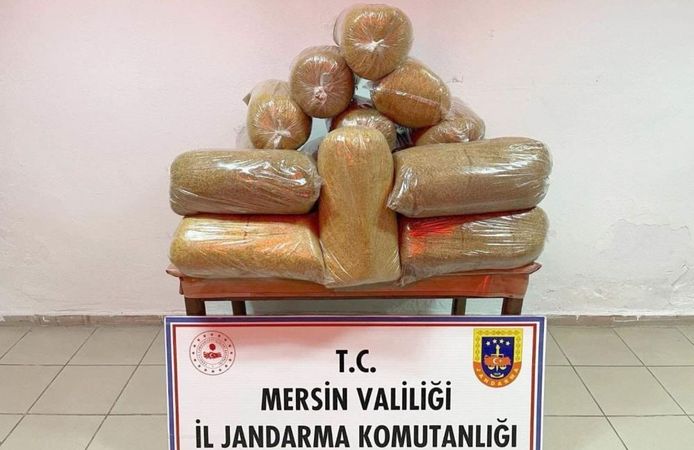 Mersin'de 100 Kilo Kaçak Tütün Ele Geçirildi