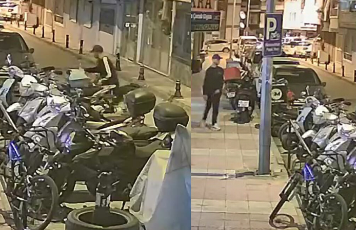 Motosiklet hırsızlığı şüphelisi 120 güvenlik kamerası incelenerek yakalandı