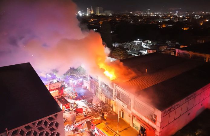 Bursa'da yumurta işletmesinde yangın