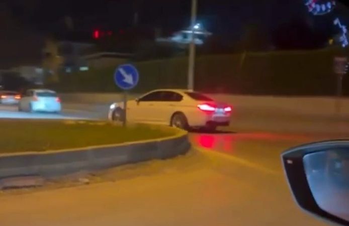 Otomobille drift atan aday sürücüye 140 bin lira ceza; sürücü belgesi iptal edildi