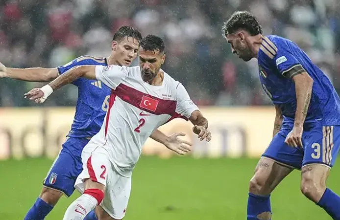 A Milli Takım, İtalya'ya 3-1 mağlup oldu