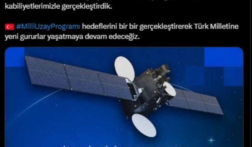 Bakan Kacır: Türkiye, haberleşme uydusu geliştirebilen 11 ülke arasına dahil oldu