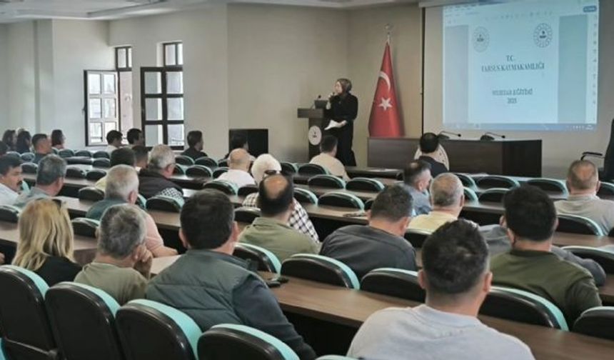 Tarsusta 2025 yılı Muhtar eğitim programı gerçekleştirildi