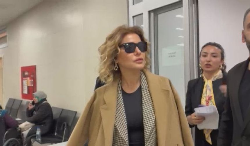 Gülben Ergen Sıla bebek paylaşımıyla ilgili ifade vermek için Çağlayan Adliyesi'ne geldi