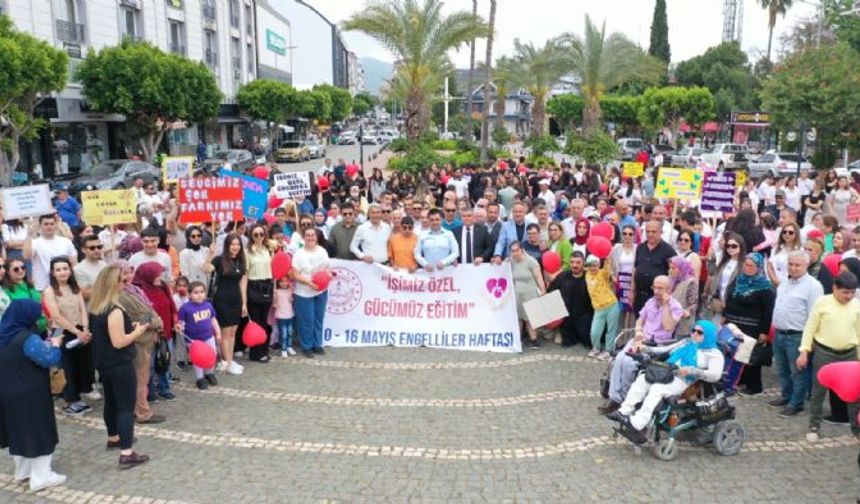 Gazipaşa'da Engelliler Haftası için yürüdüler