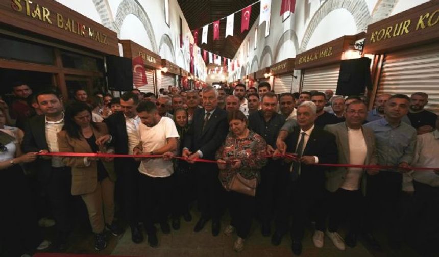 Adanada restorasyonu tamamlanan Büyüksaat Kapalı Çarşı açıldı