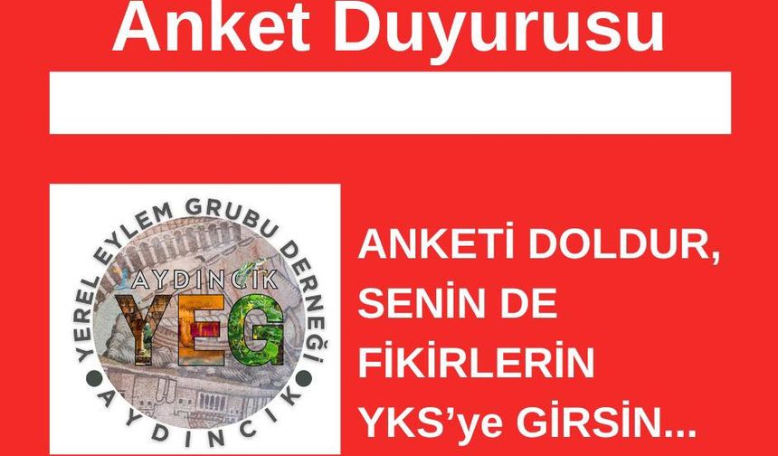 Aydıncık’ta kalkınma anketi başladı: Her görüş geleceğe yatırım