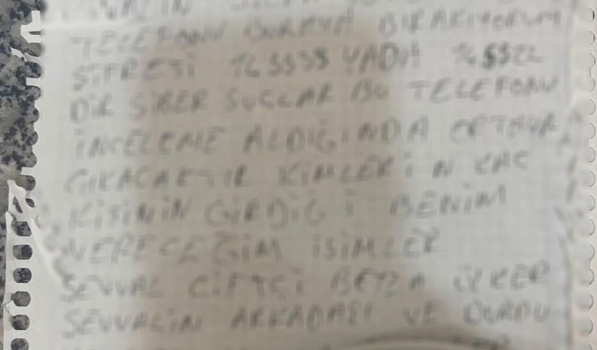 Genç Kadını Öldürüp Canına Kıydı, Veda Mektubunda “Cani Katil Olarak Görmeyin” Dedi