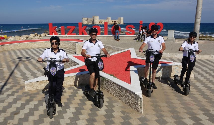 Kızkalesi’nde Yeni Turizm Sezonu: Plaj Polisleri Scooterlarla Görevde