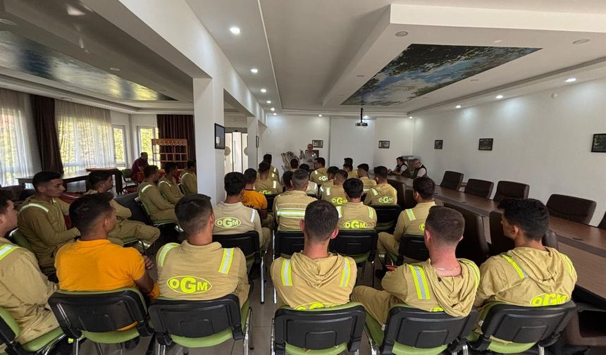 Anamur’da Ateş Savaşçılarına Yangınla Mücadele Eğitimi