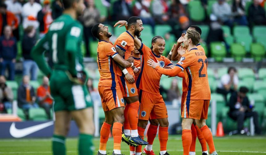 Dünya Kupası Avrupa Elemelerinde Hollanda’dan Gol Şov!