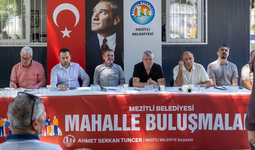 Mezitli Belediye Başkanı Tuncer, Vatandaşla Birebir Temasta