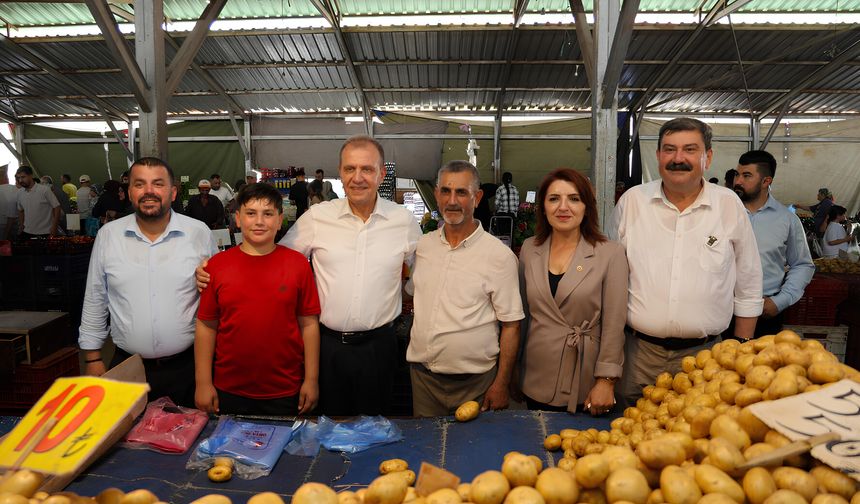 Belediye Başkanlarından Güneykent Semt Pazarına Ziyaret