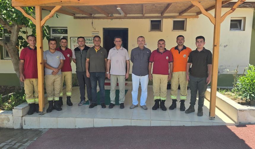 Ataş ve Bayraktar’dan Yangın Ekibine Moral Ziyareti