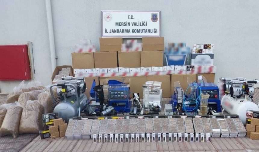 Mersin'de Sigara Kaçakçılığı Operasyonunda Şok Edici Ele Geçirilenler!