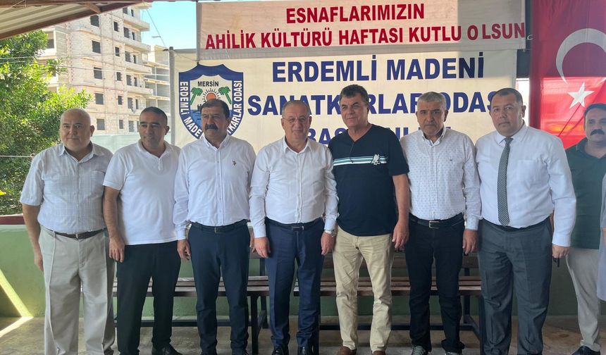 Ahilik haftasında Sanayi Sitesi’nde limonata ikramı yapıldı