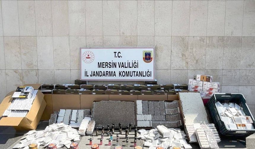 Mersin’de Kaçak Makaron Operasyonu: 2 Şüpheli Yakalandı