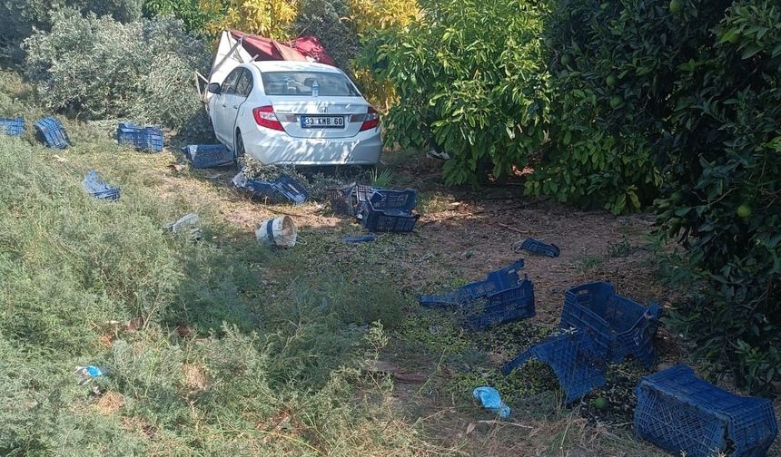 Bahçeye Düşen Otomobil Mersin’de Felakete Yol Açtı
