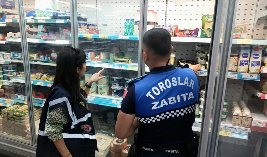 Toroslar Zabıtası gıda güvenliği için denetimde
