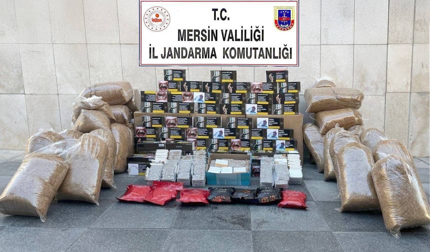 Mersin’de kaçak sigara operasyonu: 3 şüpheli yakalandı