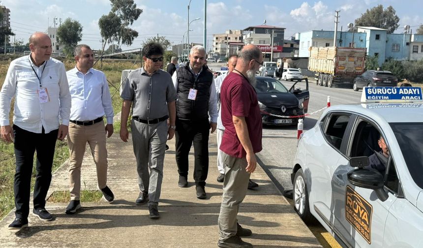 Mersin’de Sürücü Kursu Sınavları Yerinde Denetlendi