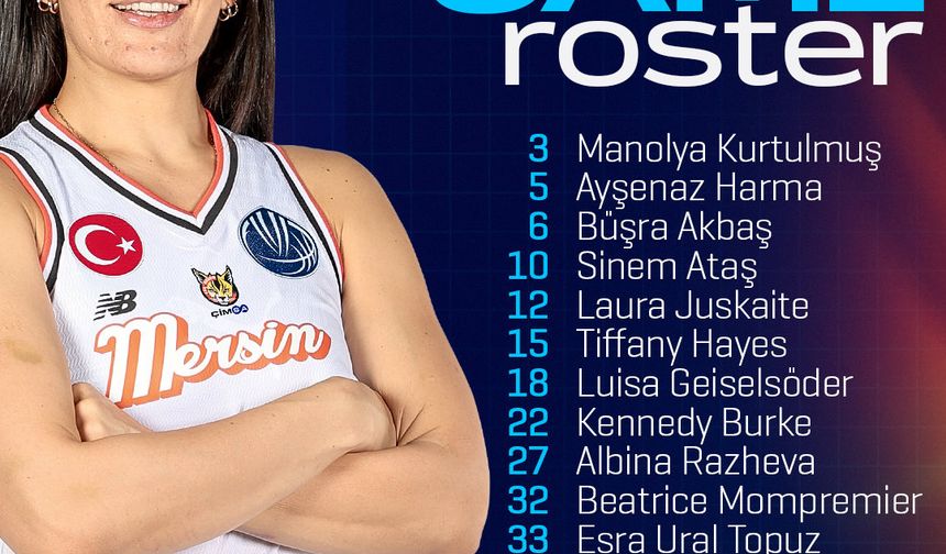 ÇBK Mersin Kadrosunda Maç öncesi Dikkat Çeken İsimler!