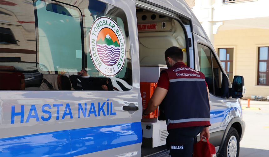 Toroslar'dan Vatandaşlara Hasta Nakil Ambulansı Hizmeti