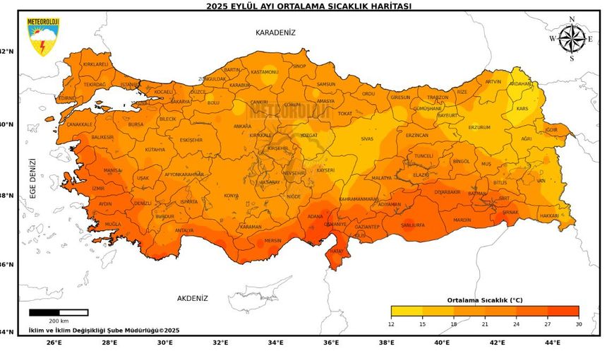 Son 55 Yılın En Sıcak 11'inci Eylül Ayı Yaşandı