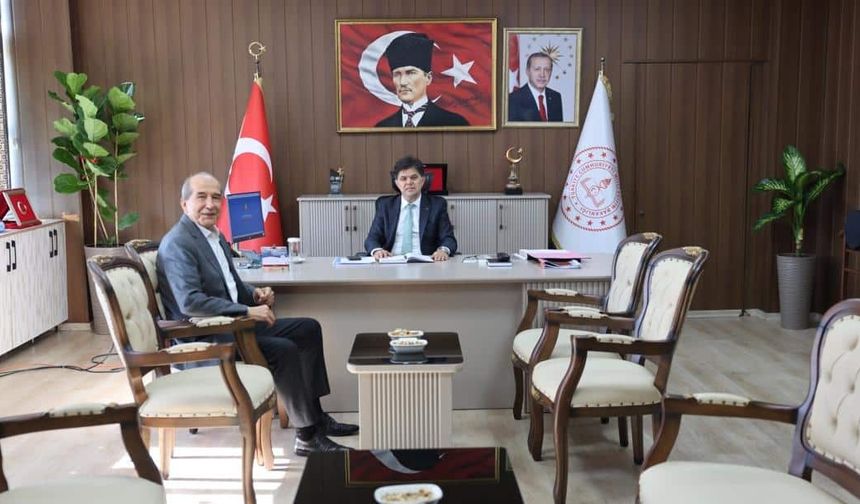 Müdür Muhammed Özdemirci, İş İnsanı Mahmut Tat'ı Ağırladı