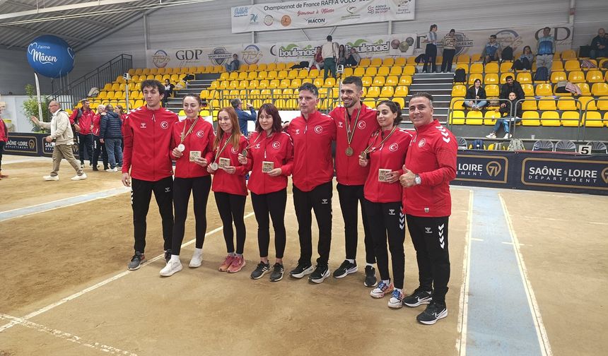 Milli bocce sporcuları Fransa’dan madalyalarla döndü