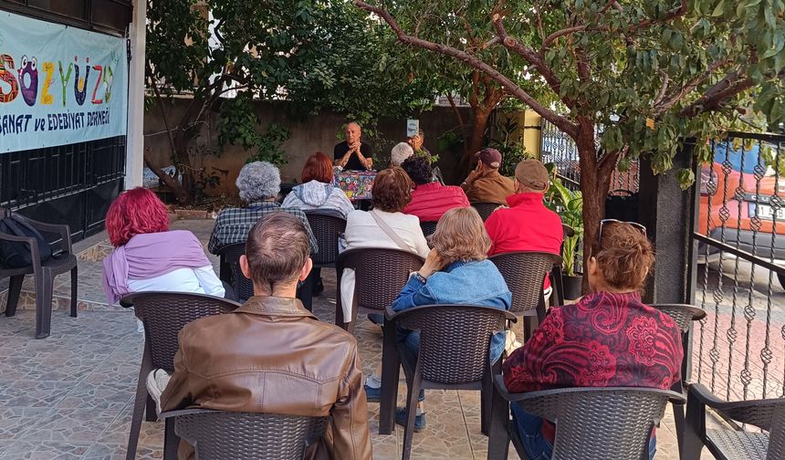 Çukurova’nın Edebiyat Nefesi Sözyüzü Evi’nde: Tacim Çiçek Okurlarıyla Buluştu