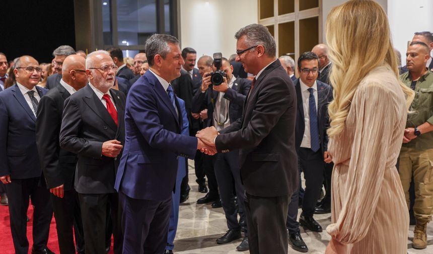 CHP Genel Başkanı Özel, KKTC Cumhuriyet Bayramı Resepsiyonu'na katıldı