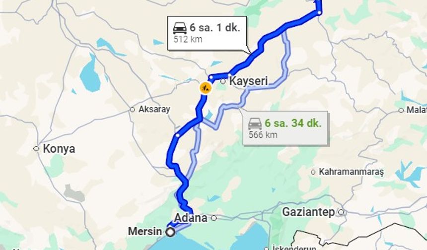 Mersin'den Sivas'a Ulaşım: Kaç Kilometre ve Hangi Güzergahlar Kullanılmalı?