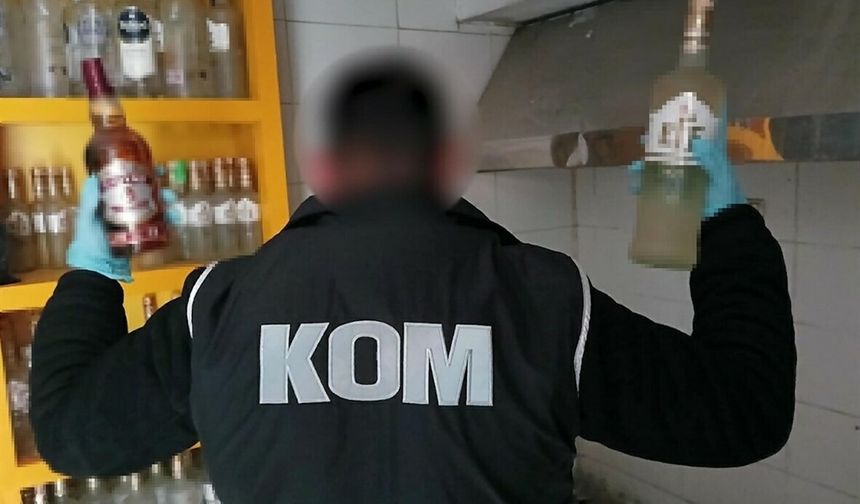 Yılbaşı Öncesi 9 İlçede Sahte ve Kaçak İçki Operasyonu