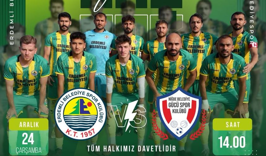 Erdemli Belediyespor, Erteleme Maçına Çıkıyor