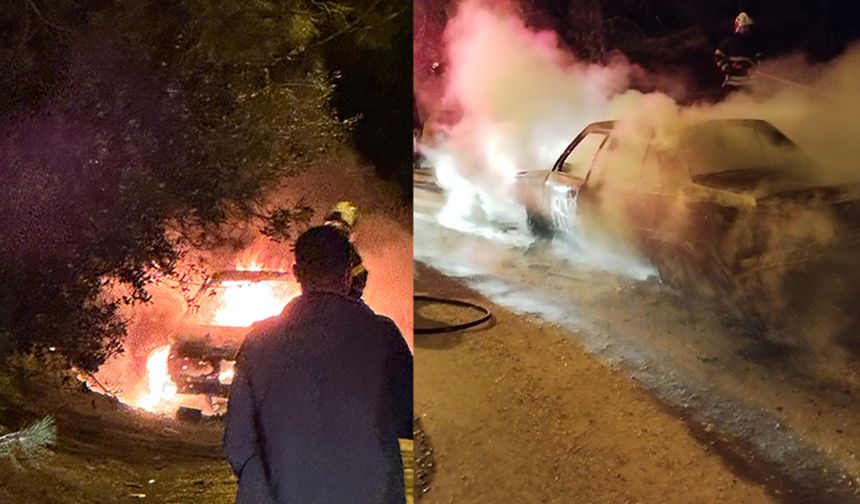 Seyir Halindeki Otomobil Bir Anda Patladı, Sürücü Kurtarılamadı