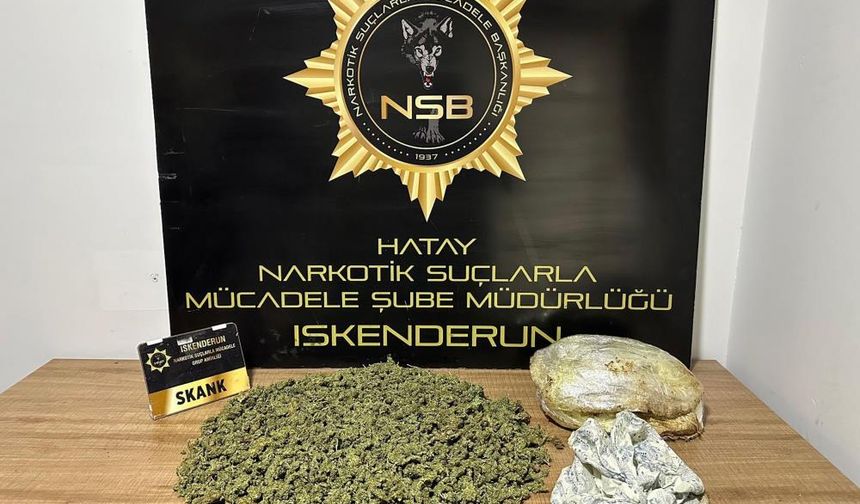 Hatay'da Bir Araçta 1 Kilo 750 Gram Esrar Ele Geçirildi