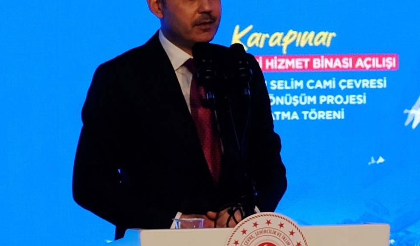 Bakan Kurum: Bir ülke büyüklüğündeki alanı deprem bölgesine yeniden kurduk