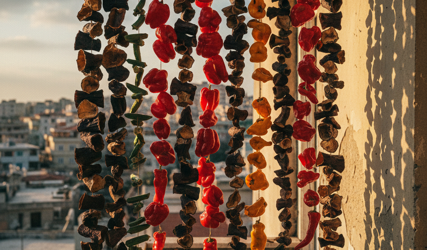 Mersin Balkonlarında Geleneksel Kurutmalıklar Raflara İniyor