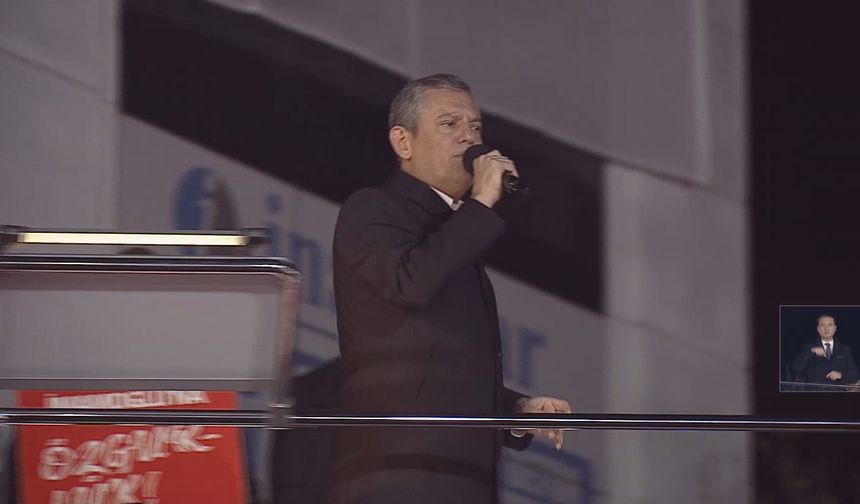 Özgür Özel Çatalca'da konuştu