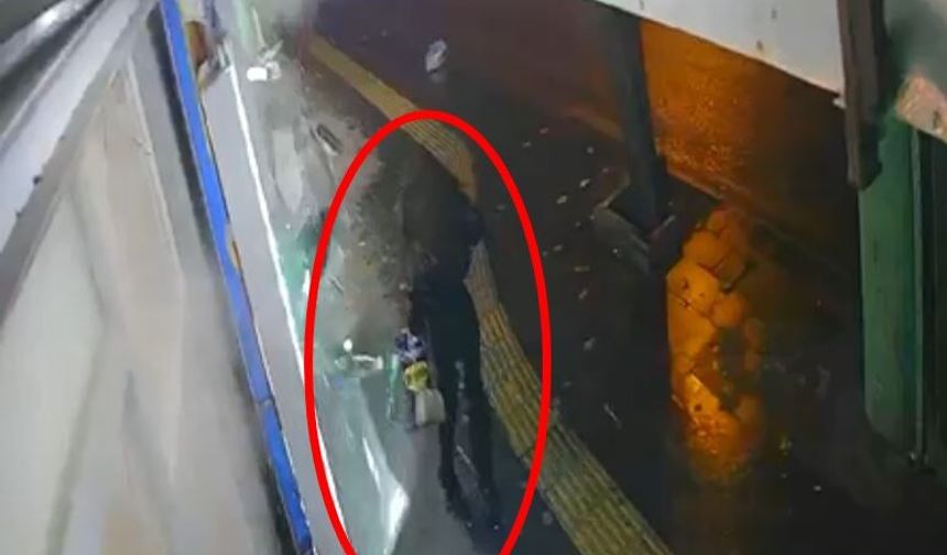 Markete patlayıcı madde atıp kaçan şüpheli aranıyor