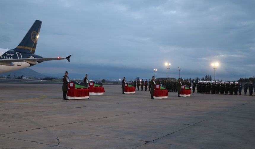 Hayatını Kaybeden Libya Askeri Heyeti Ülkelerine Gönderildi