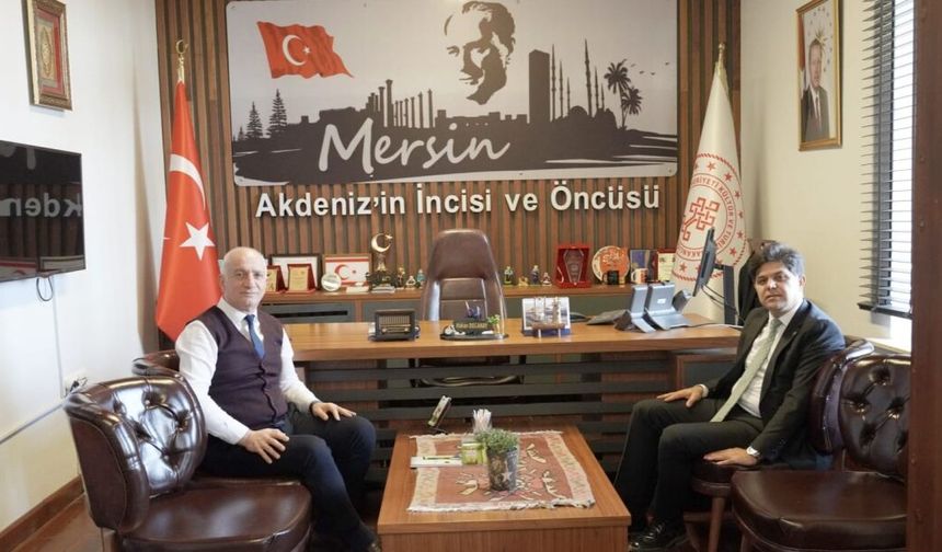 Mersin İl Milli Eğitim Müdürü Özdemirci, İl Kültür Ve Turizm Müdürüne İadeiziyarette Bulundu