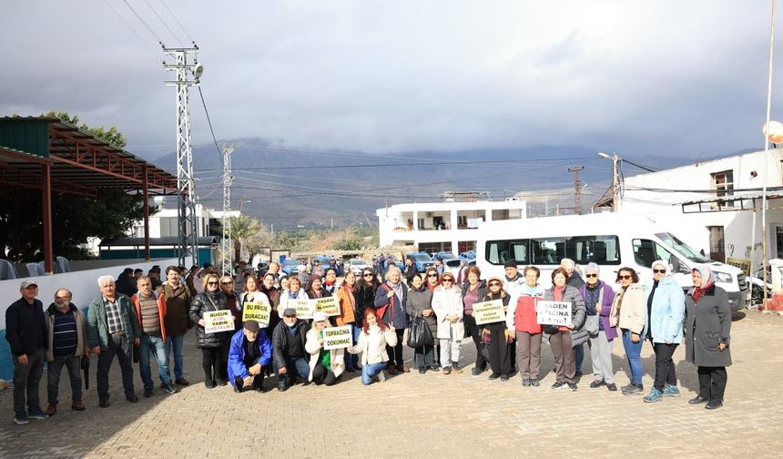 Silifke Ovacık’ta Maden Atık Depolama Tesisine Tepki