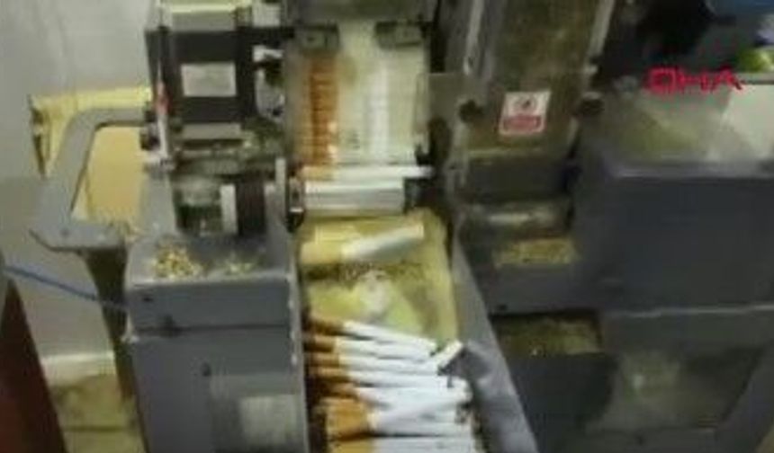 İmalathaneye Dönüştürülmüş Evde Kaçak Tütün Operasyonu