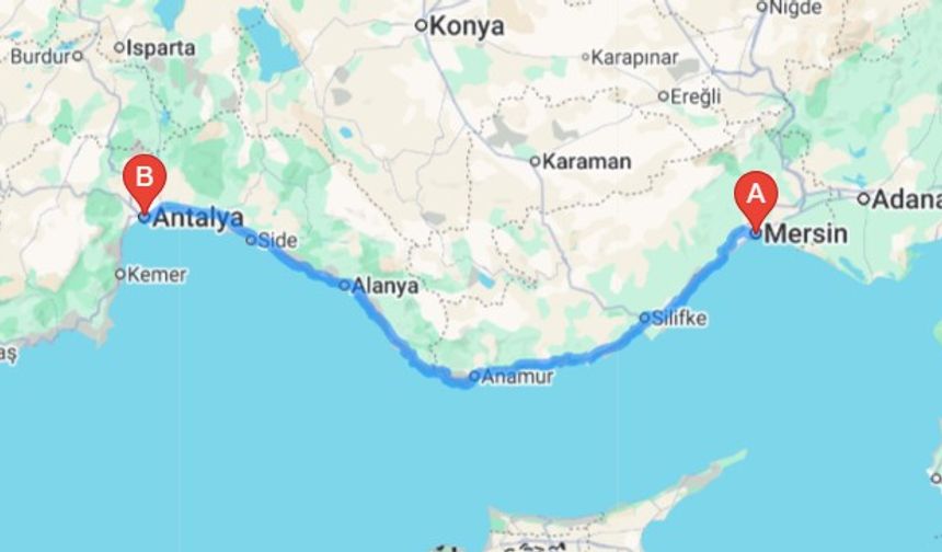 Mersin-Antalya Hattında Ulaşım Rehberi: Kaç Kilometre, Kaç Saat?
