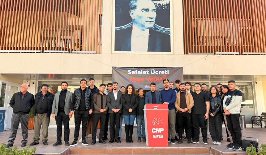 CHP Mersin Gençlik Kolları'ndan KYK Bursu Tepkisi